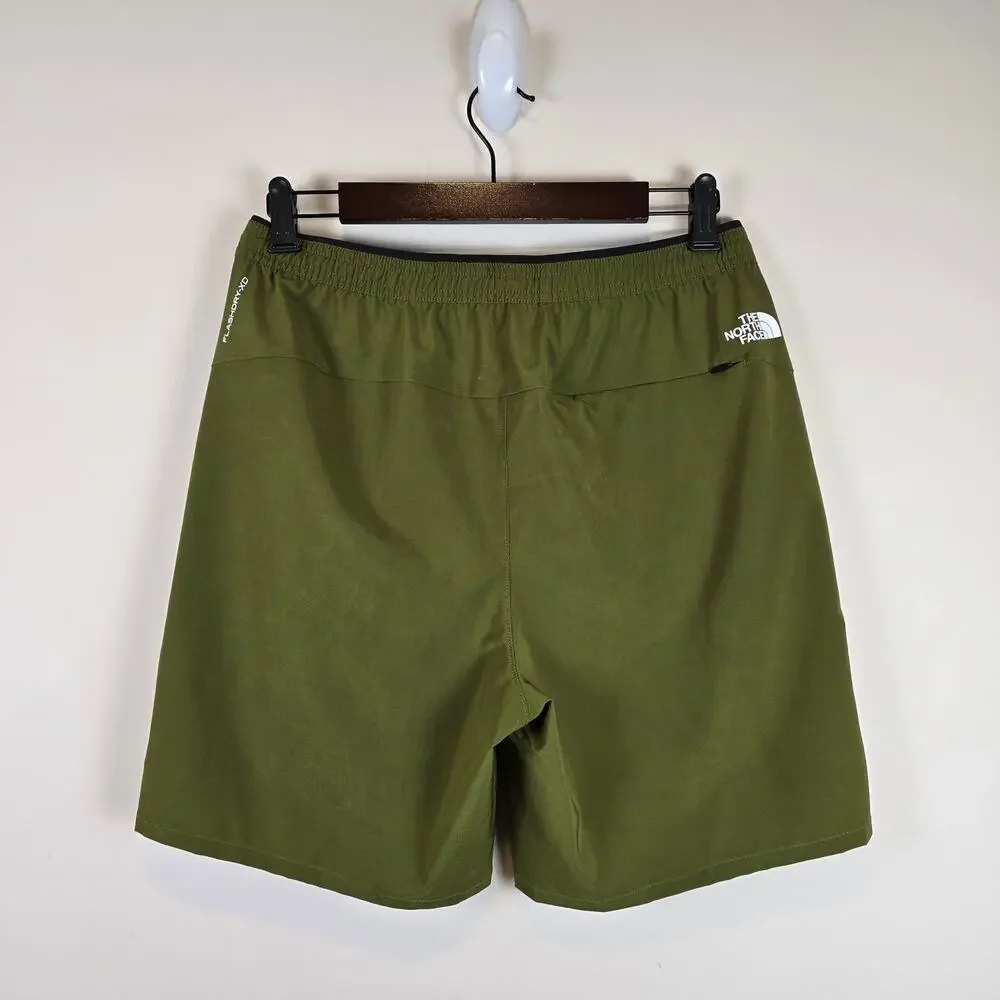 The North Face Mens Wander Short 2.0 Size S Forest Olive Green Pull On Elastic